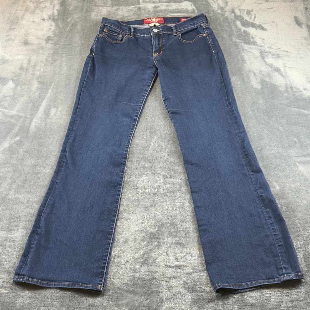 Lucky Brand Sweet N Low Bootcut Jeans Dark Wash Blue Size 6/28 Long 7WD1841